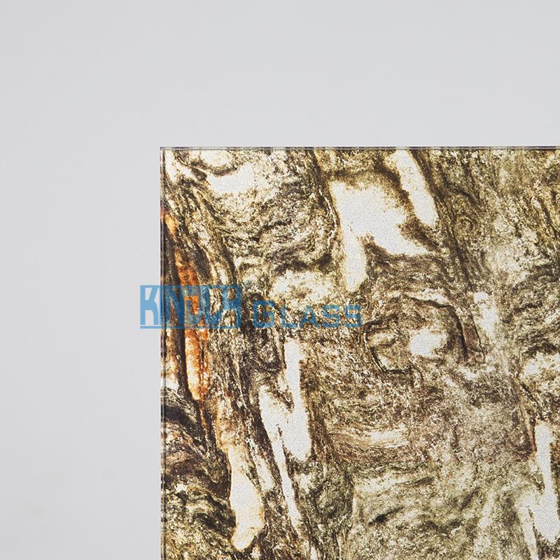 B Vidrio jacquard con impreso en piedra microcristalina y doble capas de aluminios
